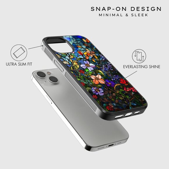 Floral Phone Cover – iPhone 16, 15 Pro, 14, Galaxy S25, S24, S24 Ultra, Pixel 9 - Picture 5 of 9